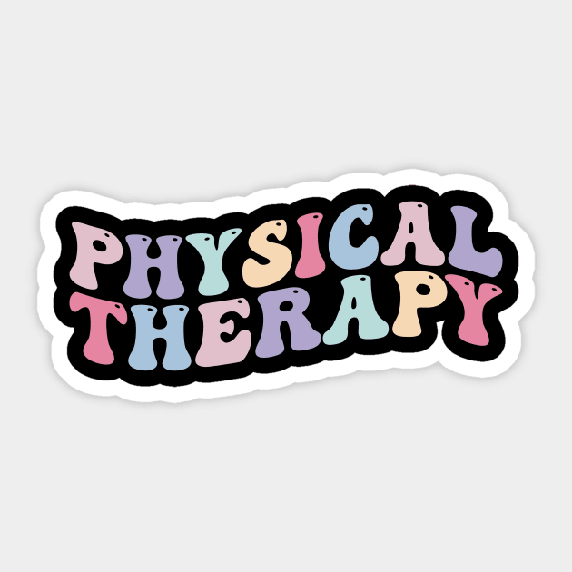 Physical Therapy Retro Physical Therapist pt Sticker by unaffectedmoor